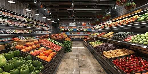 قسم الخضار والفواكه الطازجة